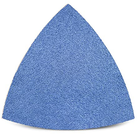 MENZER Blue Klett-Schleifblätter, 82 mm, f. Deltaschleifer, Zirkonkorund (25 Stk.) K120