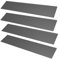 DeClean 4 x Endband je 12 cm Glasgewebeband Abklebeband Dichtschnur Schnurende selbstklebend Abbinder Klebeband für Kamin Ofendichtschnüren, Kamindichtung