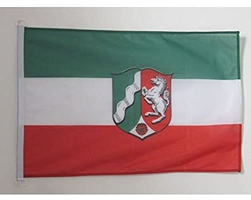 AZ FLAG - Flagge Nordrhein-Westfalen - 90x60 cm - Nordrhein-Westfalen Fahne 60 x 90 Cm Aussenverwendung - Flaggen