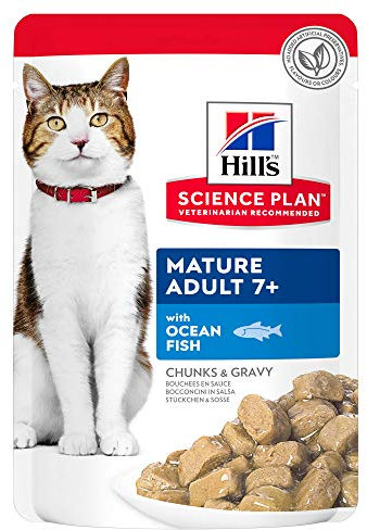 Hill´s Science Plan Feline Mature Adult Active Longevity + Frischebeutel Bitte auswählen: Seefisch 12 FB á 85g