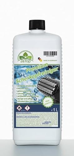JaTop Scherkopfreiniger 1000ml Nachfüllflüssigkeit für Reinigungskartuschen.Geeignet für Braun CCR Kartuschen + gängige Kartuschen