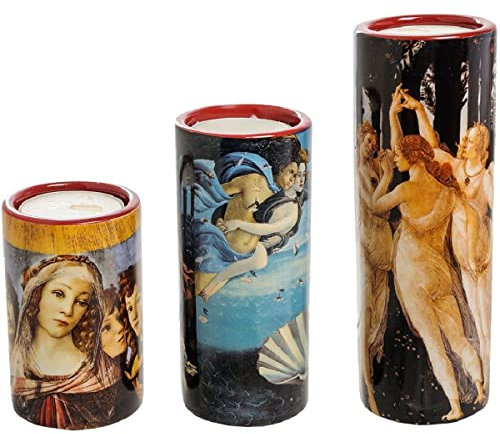 Unbekannt Botticelli Frauen Teelicht Keramik Kerzenhalter Set ts03bo Parastone