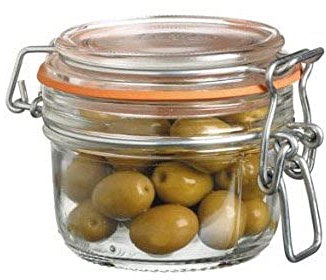 Kitchen Craft Home Made Bocal en verre avec couvercle et fermeture hermétiqueà clip 125 ml