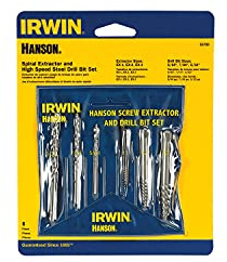 Irwin Industrial Tool 6 Piece Spiral Screw Extractor & Drill Bit Set 53700