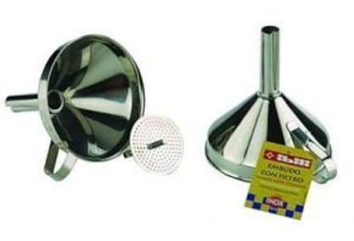 Ibili 763800 Entonnoir avec filtre Inox 10 cm