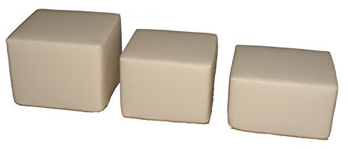 Lederkonzept Bandscheibenwürfel - Beige - Wählbare Größe
