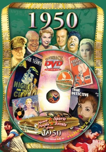 1950 Flickback DVD Grußkarte, ideal für Geburtstag oder Jahrestag