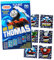 alles-meine.de GmbH Block mit - Sticker/Aufkleber - Thomas die Lokomotive incl. Name - für Kinder Kind/groß - mit SILBERGLANZ ! - z.B. für Stickeralbum/Stickerblock - J..