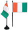 Digni® Drapeau de Table Côte D'Ivoire, Mini Drapeau - 10 x 15 cm