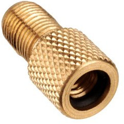 Presta to Schrader Valve Adapter Bike Pump Converter Brass