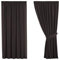 H.Versailtex Blackout Super Soft Window Treatment Thermal Insulated Pencil Pleat Curtains for Bedroom with Two Matching Tie Backs Dark Brown, Energy Saving& Noise Reduce, 46 Widthx54 Drop, 2 Panels