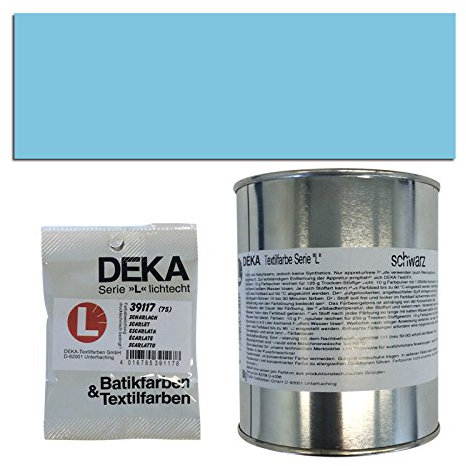 CREATIV DISCOUNT NEU Textilfarbe/Batikfarben/Stoff-Färbefarben, Serie L, 10g, Hellblau