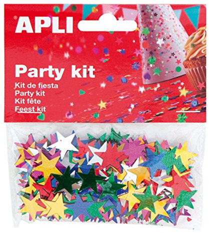 APLI Kids 13821 - Bolsa confeti estrellas color 15 mm 14g