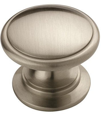 Amerock BP53012G10, Satin Nickel, 1-1/4 Diameter | Durable Zinc drawer knob and cabinet hardware, ideal for kitchen cabinets, bathroom vanities, dressers, and furniture