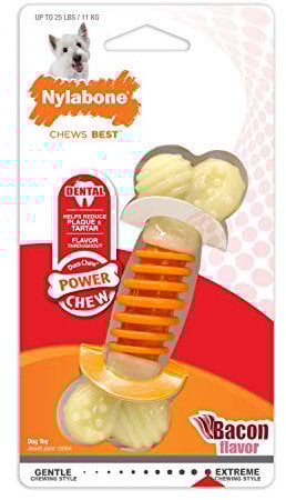 Nylabone, Extreme Zahnpflege Kauspielzeug für Hunde, Multitextur, Kauspielzeug für stark kauende Hunde, für Hunde bis 11 kg