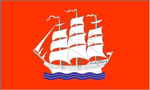 Flagge 90 x 150 : Segelschiff / Elmshorn