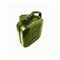 ASC - 5L Vert Bidon Avec Anti- Corossion Revêtement - pour Eau, Carburant, Essence, Diesel - Robuste Métal Et Bouchon avec Verrou - 5 Litre