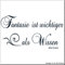 wall-refine WS-00356 | Fantasie IST WICHTIGER ALS WISSEN | Premium Wandtattoo Wandaufkleber der Extra-Klasse, z.B. 95 x 57 cm, schwarz