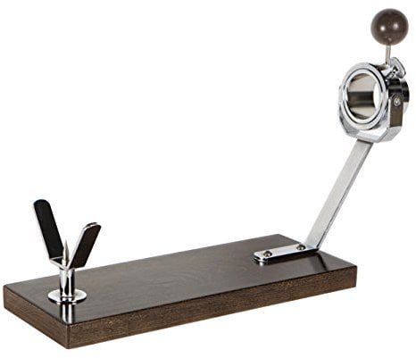 Rotary Brown Beechwood Ham Stand Buarfe Short Board - Spanish Jamonero Ham Holder