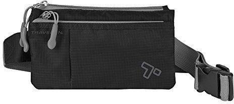 Travelon Hüfttasche mit 6 Taschen, Schwarz, Einheitsgröße, Hüfttasche mit 6 Taschen