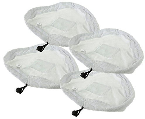 First4spares Microfibre Steam Mop Pad for Efbe-Schott Steam Cleaners including The Transformer (SC 18C) - Pack of 4