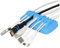 Heaviest Cable Organiser on the Market! Compact and Weighted Desktop Cord Holder and Cable Organiser, Eco-Friendly Silicone, No Bad Smell, Bundled with 4 Reusable Cable Ties! (Blue)