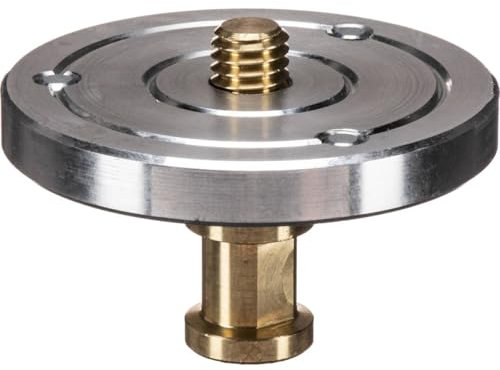 Manfrotto 208, 3/8 Tripod Head Mounting Plate with Stud for The Super Clamp