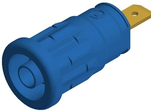 SKS-HIRSCHMANN Sockel für Labor, SEB, Durchmesser des Stifts: 4 mm, SEB 2610 F4,8 972355102, Blau, 1 Stück