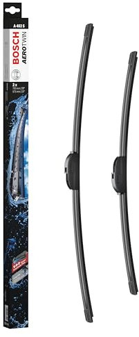 Escobilla limpiaparabrisas Bosch Aerotwin A402S, Longitud: 700mm/575mm − 1 juego para el parabrisas (frontal) - Válidas únicamente para vehículos con volante a la derecha (UK)