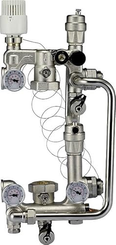 Fußbodenregulierungseinheit Evenes Combimix 2 für Umwälz- pumpe 180mm Baulänge- 20-60°C