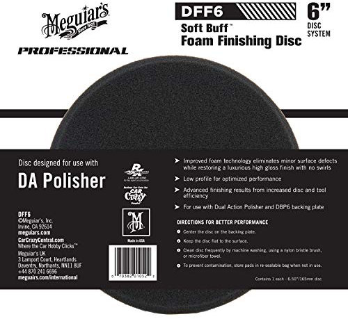 Meguiar's Meguair`s ME DFF6 - Esponja para abrillantar, 15 cm