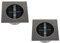 2er SET moderner Solar LED Bodeneinbaustrahler 4-eckig in Edelstahl / Glas für Außen