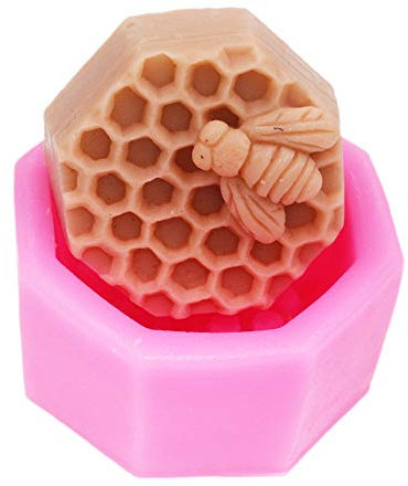 Silikonform mit Bienenwaben, 6,3 cm, 50188