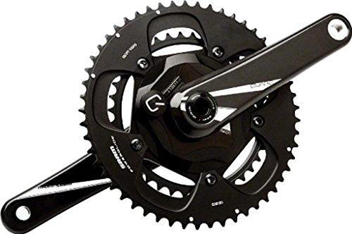 Quarq Riken 10R Road Power Meter 50-34T BB30 Crank Set - Black, 17 cm