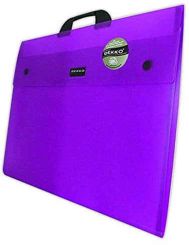 West Design DKTGA4PU Westfolio - Sammelmappe mit großer Seitenfalte, DIN A4, Typ G, lila