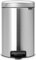 Brabantia 113604 Treteimer mit Inneneimer aus Kunststoff, stahl, Matt Stahl, 12 Liter