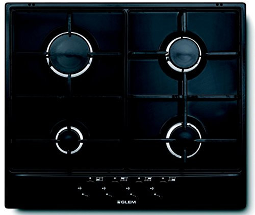 Glem GT64BK, Piano cottura ad Incasso, a gas, Nero