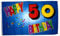Fahne/Flagge 50. Geburtstag Happy Birthday NEU 90 x 150 cm