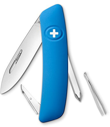 SWIZA Multifonctions D02b Couteau suisse, Bleu, 16.8 EU