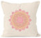 Autiga Kissenbezug Kissen-Hülle Mandala Ethno Boho Bohemian Deko-Kissen 40x40 Baumwolle Natur 40cm x 40cm