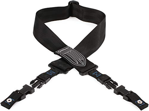 DiMarzio DD2200JPBKBL-Guitar Strap, Black/Blue