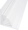 BawiTec Kunststoff Winkelprofil,Schenkel 60x60 mm,Länge 100cm,Farbe weiß,Kunststoffwinkel,Fensterleiste,Profil Winkel,Bauprofil,Fensterwinkel,Eckprofil,Breite 60mm