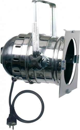 Showtec Par 64 Kanne, Chrom, kurz, inkl. Schukostecker
