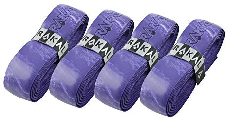 Karakal PU Super-Multi-Farben Griffbänder - Tennis - Squash - Badminton (4 x Lila / Weiß)