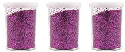 3 x Extra Fine Glitter - 20g (Fuchsia)