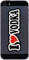 INDIGOS UG Telefon Aufkleber I Love Vodka 70 mm - Telefonaufkleber - Handyaufkleber - Handyskin - Sticker fürs Handy - Smartphone Rückseite