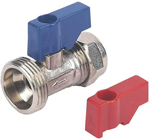 Plumb-Pak – Rubinetto per lavatrice/lavastoviglie dritto connettore 15 mm x 3/10,2 cm, Confezione da 1