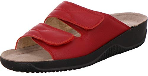 Rohde Soltau-40 - Damen Pantolette aus Velour-Leder