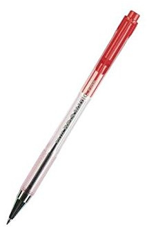 12 Stück PILOT – Kugelschreiber bp-s Matic wiederaufladbar – Feine Spitze – Körper Kunststoff Kristall – Tinte rot