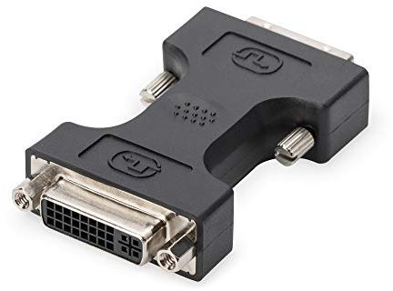 DIGITUS Adaptateur Graphique DVI – DVI-D (24+1) vers DVI-I (24+5) (mâle vers Femelle) – Max. 2560 x 1600 Pixels – 30Hz – Noir